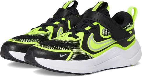 Nike Little Kid's Cosmic Runner Road Running Shoes Black/Wolf Grey-Volt, 2Y in Saudi Arabia