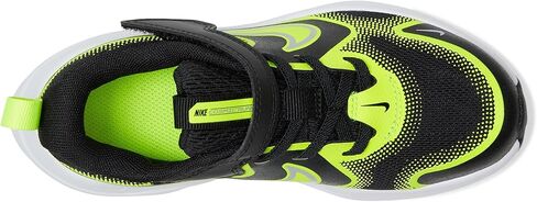 Nike Little Kid's Cosmic Runner Road Running Shoes Black/Wolf Grey-Volt, 2Y in Saudi Arabia