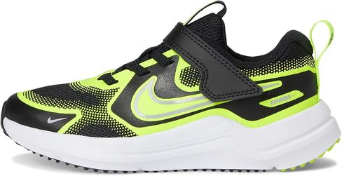 Nike Little Kid's Cosmic Runner Road Running Shoes Black/Wolf Grey-Volt, 2Y in Saudi Arabia