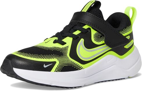 Nike Little Kid's Cosmic Runner Road Running Shoes Black/Wolf Grey-Volt, 2Y in Saudi Arabia
