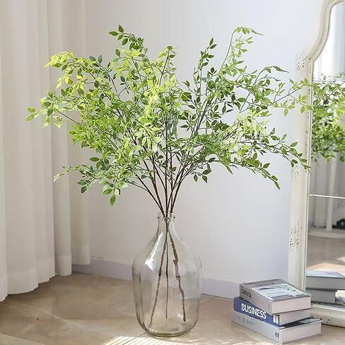 كلونج فو الخضرة ينبع فروع اصطناعية للمزهرية وهمية الربيع ينبع النبات ينبع الزهور زهرية للزينة (3 قطع) in Kuwait