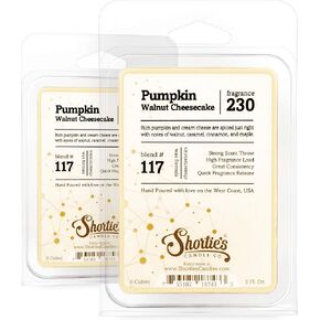 Shortie's Candle Company Apple Harvest Wax Melts Multi Pack - Formula 117-2 Highly Scented 3 Oz. Bars (6 Oz. Total) - Made with Natural Oils - Bakery & Food Air Freshener Cubes Collection
