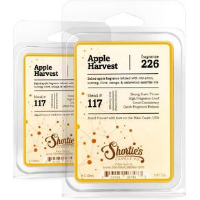 مجموعة شمع الفانيليا من شركة Shortie's Candle Company - تركيبة 117-2 معطرة للغاية، 3 أونصة. ألواح (إجمالي 6 أونصة) - مصنوعة من الزيوت الطبيعية - مجموعة مكعبات معطرات الهواء للمخبوزات والأطعمة in Kuwait