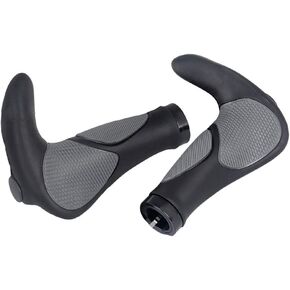Yakamoz Ergonomics Comfort Design Bike Grips Bicycle Handlebar Grips with Anti-Slip Locking Ring for Cycling MTB Mountain Road Folding Bike 7/8" Dia. Handle Bar
