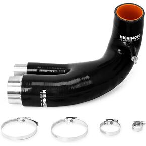Mishimoto MMHOSE-MS3-07TIHBK Silicone Induction Hose Compatible With Mazda MazdaSpeed3 2007-2013/MazdaSpeed6 2006-2007 Black