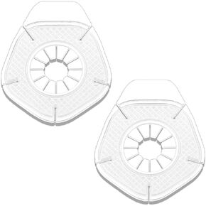 2PCS Car Wiper Arm Hole Protection Pad, Auto Silicone Windshield Front Wiper Arm Hole Dust-Proof Cover Protector Protective Guards, Exterior Accessories Suit for Vehicles Truck SUV (Gray)