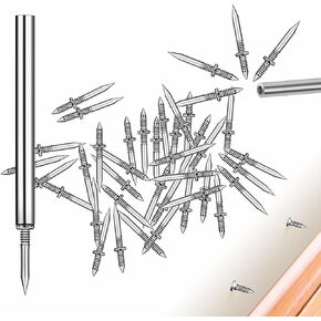 50 pcs Double-Head Skirting Thread Seamless Nail