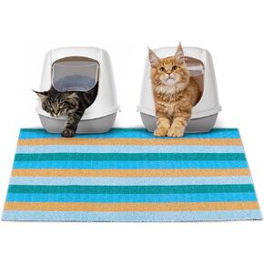 Glittme Cat Litter Mat, Soft Litter Box Mat, PVC Material Cat Litter Mat Litter Trapping Mat for Cats, Kitty, Cat Mats for Litter Easy to Clean in Kuwait