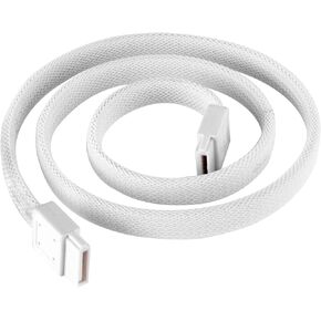 Silverstone SATA III SSD/HDD Cable with Locking Mechanism in White CP07W-USA