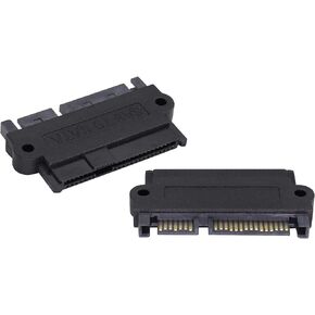 zdyCGTime SAS 22 Pin to 7 Pin + 15 Pin SATA Hard Disk Drive Raid Adapter with 15 Pin Power Port.When Using SAS Hard disks on Ordinary SATA motherboards, The Hard Disk Must Have The SATA Logo.(1Pack)