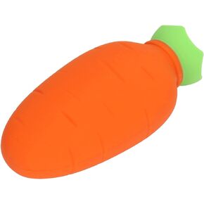 Hot Water Bottle, Silicone Hot Water Bottle Leakproof Excellent Heat Preservation Carrot Shape to Relieve Muscle Aches and Pains for Hot Water