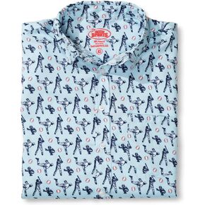 ChalkTalkSPORTS Baseball Short Sleeve Button Down | Performance Dress Shirt | Youth & Adult Sizes