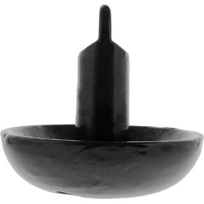 SeaSense Mushroom Boat Anchor - Ideal for Skiffs, Canoes, Kayaks & More, Great for Sandy, Muddy or Weedy Bottoms - Cast Iron w/ Black Vinyl Coating, 20 lbs, For Boats Up to 25’