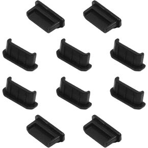 SHANFEILU سيليكون صغير منفذ HDMI غطاء التوصيل مكافحة الغبار سدادة الرطوبة حامي غطاء للتلفزيون الكمبيوتر الرقمي مقبس الطابعة أسود 10 قطعة