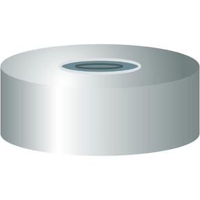 MACHEREY-NAGEL 702928.9 إغلاق رقبة مجعد، N20، مغناطيسي، فضي، فتحة، بوتيل/PTFE، رمادي داكن/رمادي، قطر 3.0 مم (عبوة من 100) in Kuwait