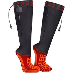 Gerbing 12V Battery Heated Motorcycle Socks, Unisex, Patented Microwire Heating for Powersports, Snowmobiling, UTV M