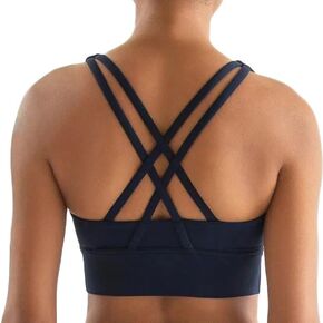 PRUMATT Women's High Impact Premium Sports Bra Criss-Cross Back, Comfortable, High Elastic, Everyday Bra for Gym or Workout