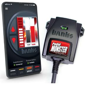 Precision Parts Banks Power 64320-C Pedal Monster Kit Use Phone Compatible Yukon/Tahoe/Suburban/Escalade/Avalanche/Silverado/Sierra 1500/2500HD/3500HD 6.6 Duramax Diesel & 5.3 6.2 6.0 Gas | 50-State