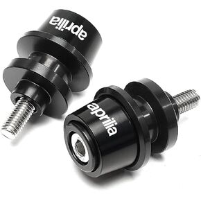 ZYAKOMO CNC Motorcycle Swingarm Spool Sliders Stand Screws Fit For Aprilia RS660 2024 Tuono 660 2023 Tuareg 660 RSV4 RSV 1000 R Dorsoduro 1200 (Black)