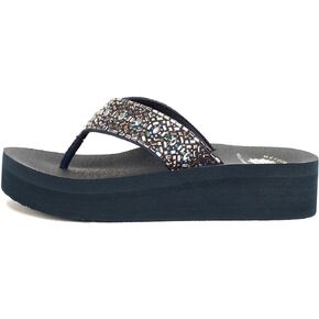 Yellow Box Women's Becca Flatform Flip-Flop, Platform Sandal, MellowMat Collection