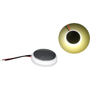 Pactrade Marine Boat Pontoon RV Round Surface Mount LED Stainless Steel Courtesy Light 360° 10-30v