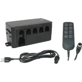 Progressive Automations Linear Actuator Controller - 120VAC Input - 12VDC Output - 4 Individual Control Channels - Wired Remote - PA-CB1-4-12VDC