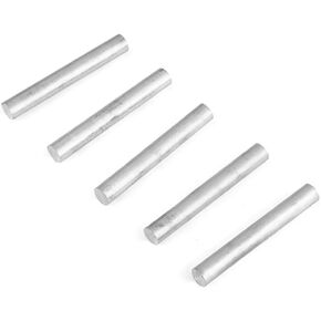F-ber 5pcs 4inch(100mm)/5inch(127mm) Long OD16mm(0.63") High Purity 99% Magnesium Metal Rod Mg Fire Starter Survival Emergency Rod Well Sparks for Camping Hiking