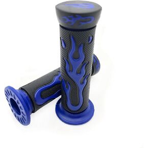 HTTMT XH4067-BLUE-22 WATERCRAFTS Flame Gel Style Grips Blue (7/8 Inches Both Side)