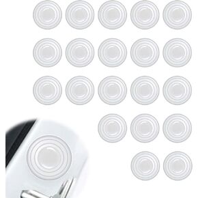 20 PCS Car Door Anti-Shock Gasket, Soft Car Door Soundproof Pads, Door Side Anti-Collision Protection Sticker, Car Universal Shock Absorbing Cushion, for Car, Truck, SUV (Black)