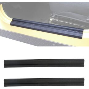 Hooke Road TJ Door Sill Entry Guard Scuff Plate in Black Compatible with Jeep TJ Wrangler 1997-2006