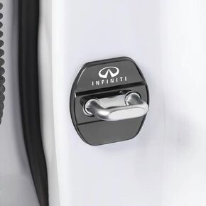 غطاء حماية قفل باب السيارة من الفولاذ المقاوم للصدأ من GODTERA متوافق مع إنفينيتي (أسود) in Kuwait