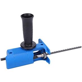 Reciprocating Saw, Electric Drill Attachment Reciprocating Saw Adapter ABS + High Speed ​​Steel Jigsaw Electric Drill Tool Attachment with 3 Saw Blade for Wood Metal Cutting Wood Tool