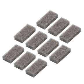 MECCANIXITY Nickel Foam Electrode, Button Battery Electrode Disc Nickel Foam Sheet Porous Foam Nickel 20x10x5mm with Adhesive Pack of 300, Grey