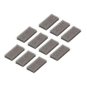 MECCANIXITY Nickel Foam Electrode, Button Battery Electrode Disc Nickel Foam Sheet Porous Foam Nickel 20x10x3mm with Adhesive Pack of 100, Grey