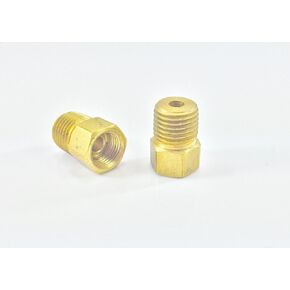 The Stop Shop Brake Line Adapter for 1/4" Tube, (Female) Inverted Flare, 7/16-24 to (Male) 1/4" Pipe (Pack of 2)