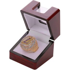 NW Championship Ring Display Case Single Box Real Wood |Single Stand 1 Slot| Gift for Sports Fans