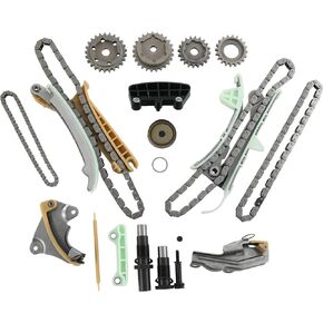 RADHLBNIU Timing Chain Kit Compatible with 1997-2010 Ford Explorer 2005-2010 Mustang 2001-2010 Ranger 2001-2010 Mazda B4000 1998-2010 Mercury Mountaineer V6 4.0L Replaces# TK428 KT4038S TS20395