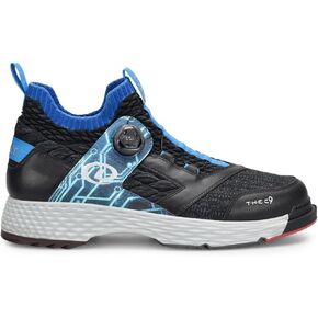 Dexter Mens The C-9 Sidewinder BOA Bowling Shoes - - WideBlack/Grey/Blue 8.5 W US