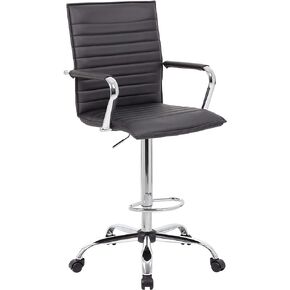 مقعد رسم من Boss Office Products، رمادي، 26.5 بوصة عمق × 23 بوصة عرض × 53.5 بوصة ارتفاع in Kuwait