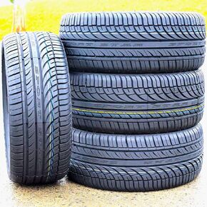 مجموعة من 4 (أربعة) إطارات Fullway HP108 لسيارات الركاب عالية الأداء لجميع المواسم - 245/40R20 245/40ZR20 245/40/20 245/40-20 99W نطاق التحميل XL 4-Ply BSW جدار جانبي أسود UTQG 380AA in Kuwait