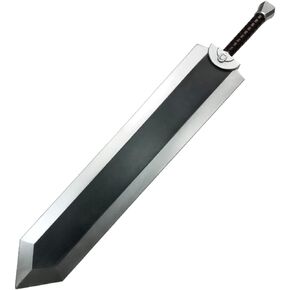 damdos Halloween Prop Dragon Slayer Berserk Guts Foam Sword,Black Great Sword Role Play Birthdays Gifts
