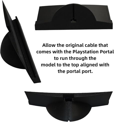 TEYOUYI Stand for Playstation Portal, Docking Charge Station for Playstation Portal,Bottom Plate for The PS Portal Stand Black in Saudi Arabia