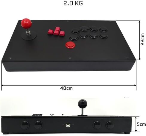FightBox M7-PS5 زر لوحة المفاتيح Leverless Arcade Fight Stick وحدة تحكم ألعاب متوافقة مع أجهزة الكمبيوتر/PS3/PS4/PS5 in Kuwait