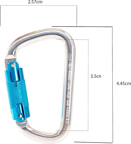 S01813-QC Heavy Duty Aluminum Carabiner Auto Twist Lock 25kN in Saudi Arabia