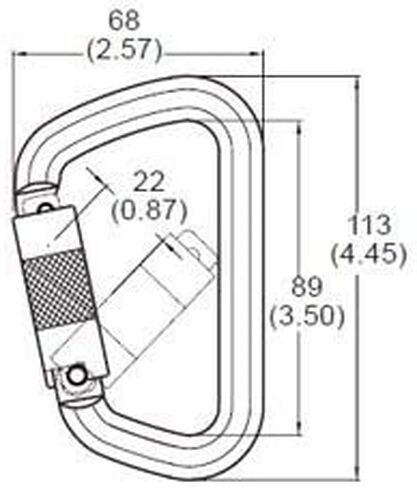 S01813-QC Heavy Duty Aluminum Carabiner Auto Twist Lock 25kN in Saudi Arabia