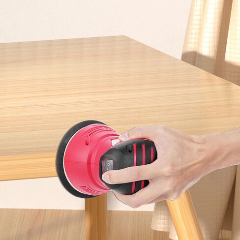 ماكينة صنفرة بمسار عشوائي مقاس 5 بوصات من Lepmerk، 12 ورقة من ورق الصنفرة 240 وات/2.0 أمبير 12000 دورة في الدقيقة، ماكينة صنفرة دائرية عالية الأداء لإزالة الغبار في الأعمال الخشبية بما في ذلك أكياس إزالة الغبار in Kuwait