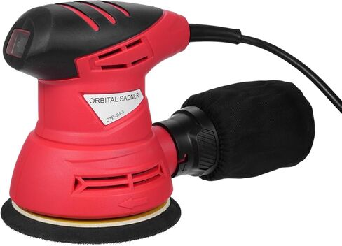 ماكينة صنفرة بمسار عشوائي مقاس 5 بوصات من Lepmerk، 12 ورقة من ورق الصنفرة 240 وات/2.0 أمبير 12000 دورة في الدقيقة، ماكينة صنفرة دائرية عالية الأداء لإزالة الغبار في الأعمال الخشبية بما في ذلك أكياس إزالة الغبار in Kuwait