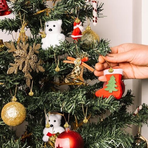 WINOMO Gold Gingle Bells Bulk for Jewelry Making and Christmas Tree Wedding Decoration 12mm 100PCS in Kuwait