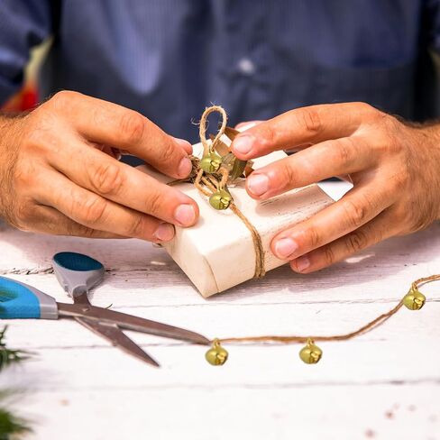 WINOMO Gold Gingle Bells Bulk for Jewelry Making and Christmas Tree Wedding Decoration 12mm 100PCS in Kuwait