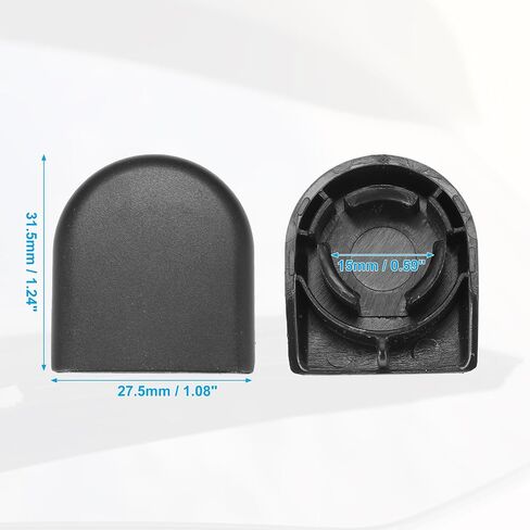 ACROPIX غطاء ذراع ممسحة الزجاج الأمامي الأمامي غطاء أسود مناسب لسيارة Toyota C-HR 2018-2022 - عبوة من 2 in Saudi Arabia